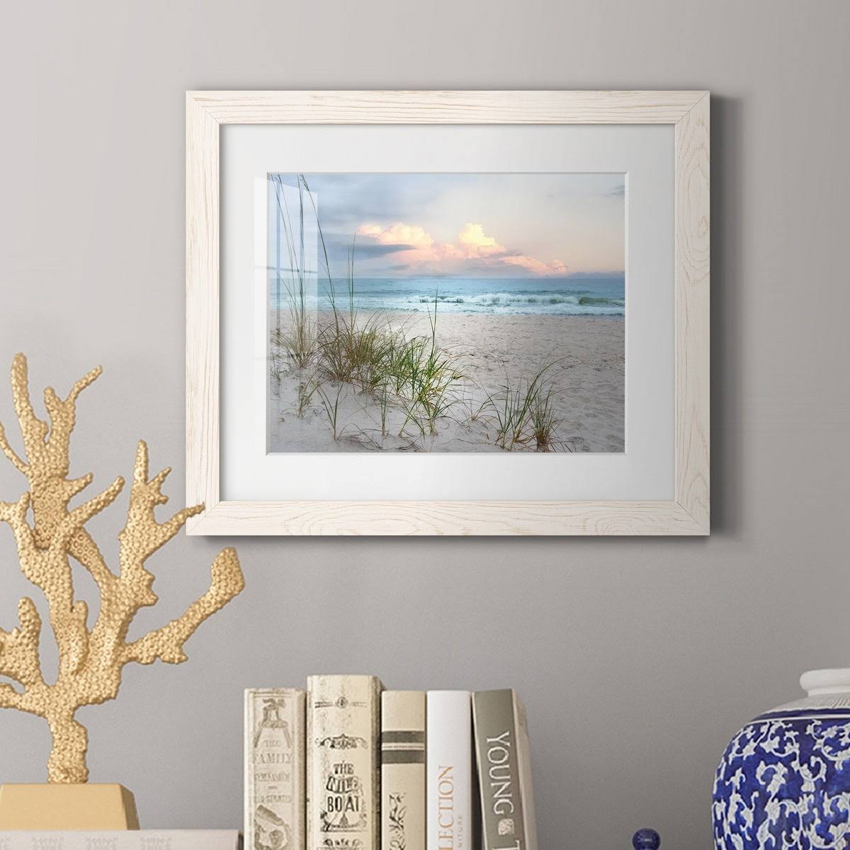 White Framed Print B897