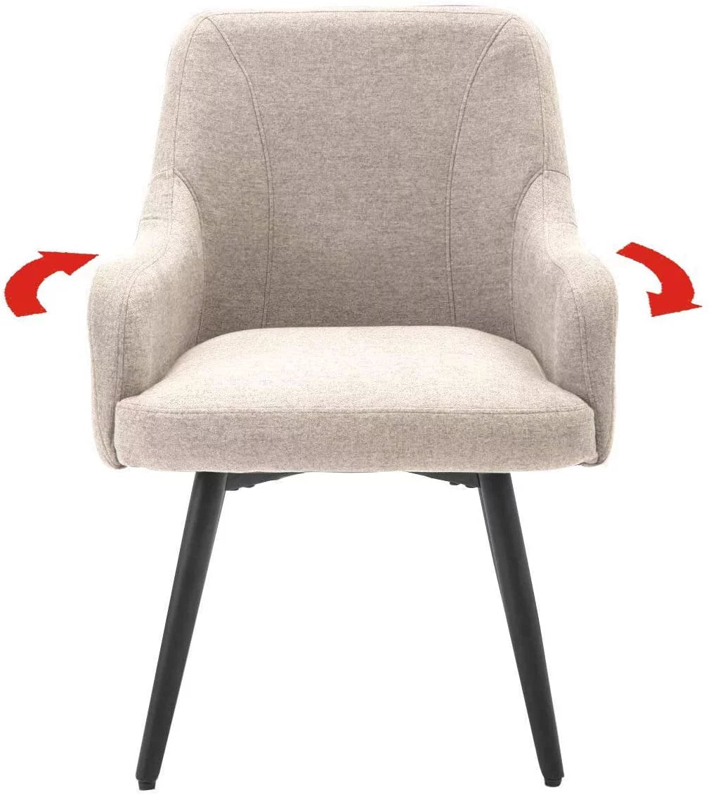 Swivel Upholstered Dining Chairs Set of 2 O26691