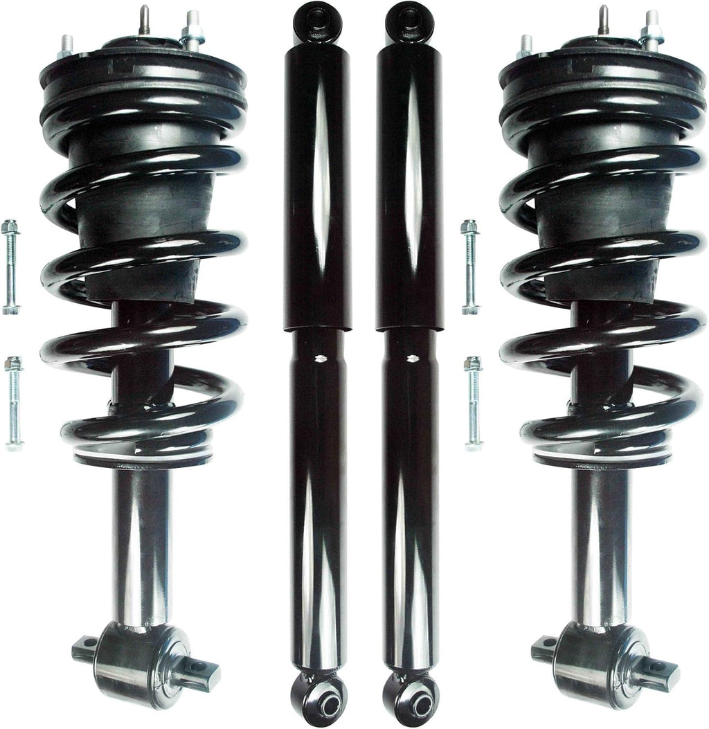Front-Rear Quick Complete Strut-Shock For 2014-2018 Chevrolet Silverado 1500 RWD I1079
