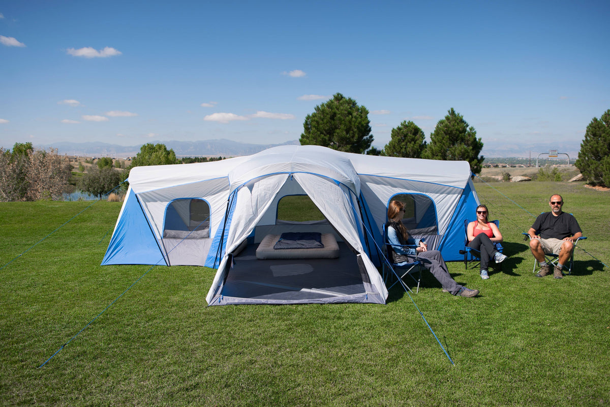 16-Person 3-Room Cabin Tent with 3 Entrances H8410