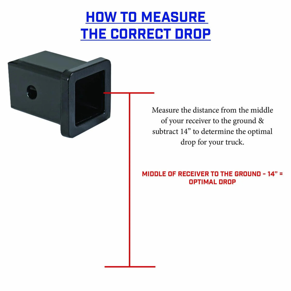 Adjustable 17.5" Drop Hitch with Dual-Ball Stabilizer Kit for 2" Receiver J367357