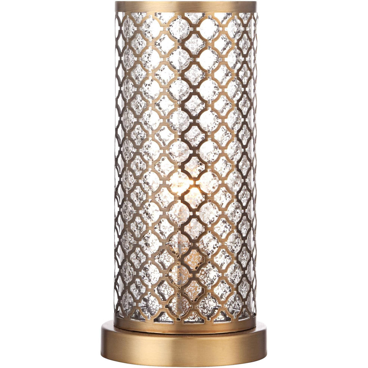 Brass and Mercury Glass Accent Light A89263