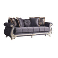 Anthracite Convertible Sleeper Loveseat C4532
