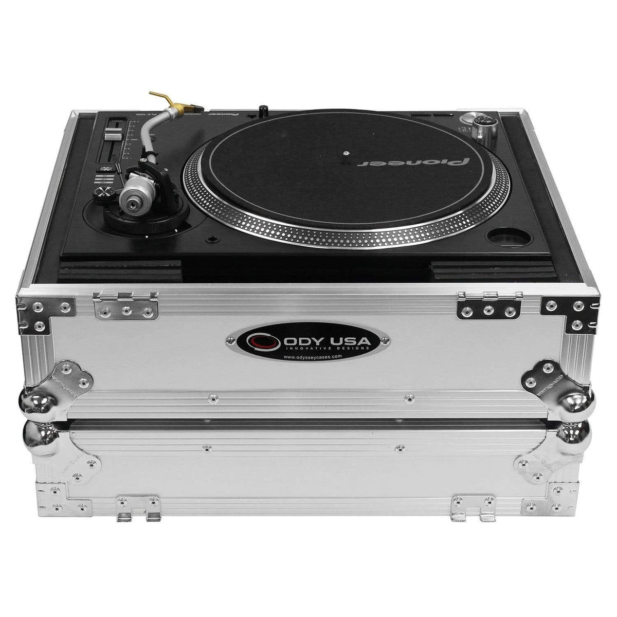 White Universal Turntable Flight Case J4212