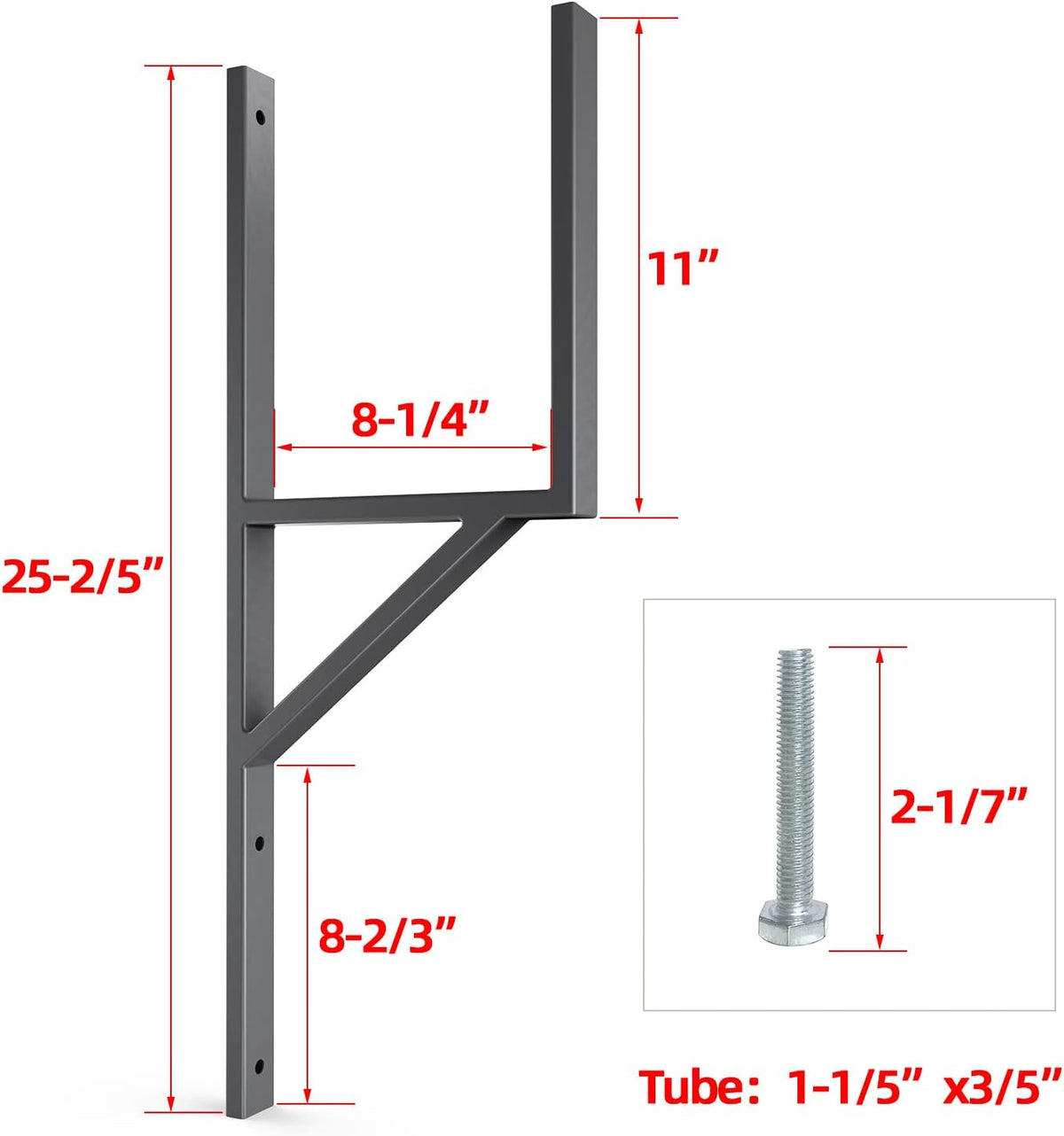 Heavy Duty Side Mount Trailer Ladder Rack J396576