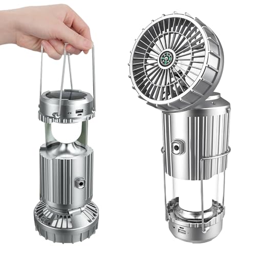 Portable Solar Camping Lantern with Fan Z75975