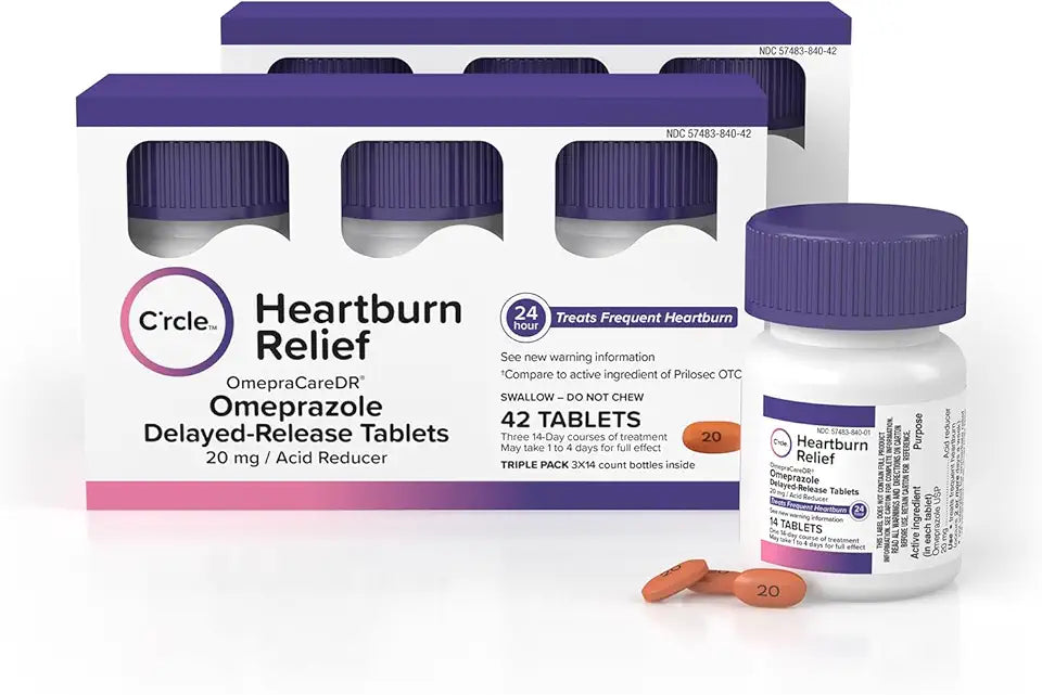 Omeprazole 20mg Delayed-Release Tablets 84 Ct F20209