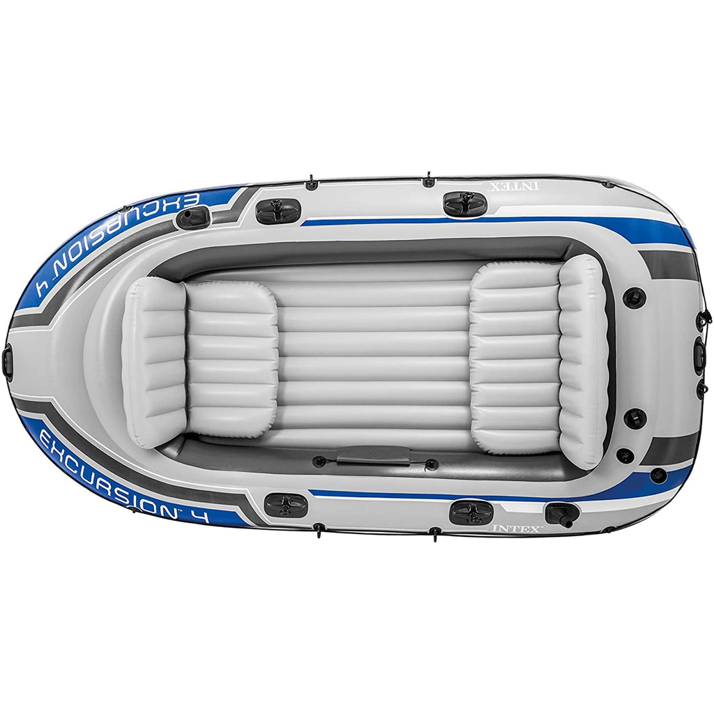 4 Person Inflatable Boat Set with 2 Oars B20986