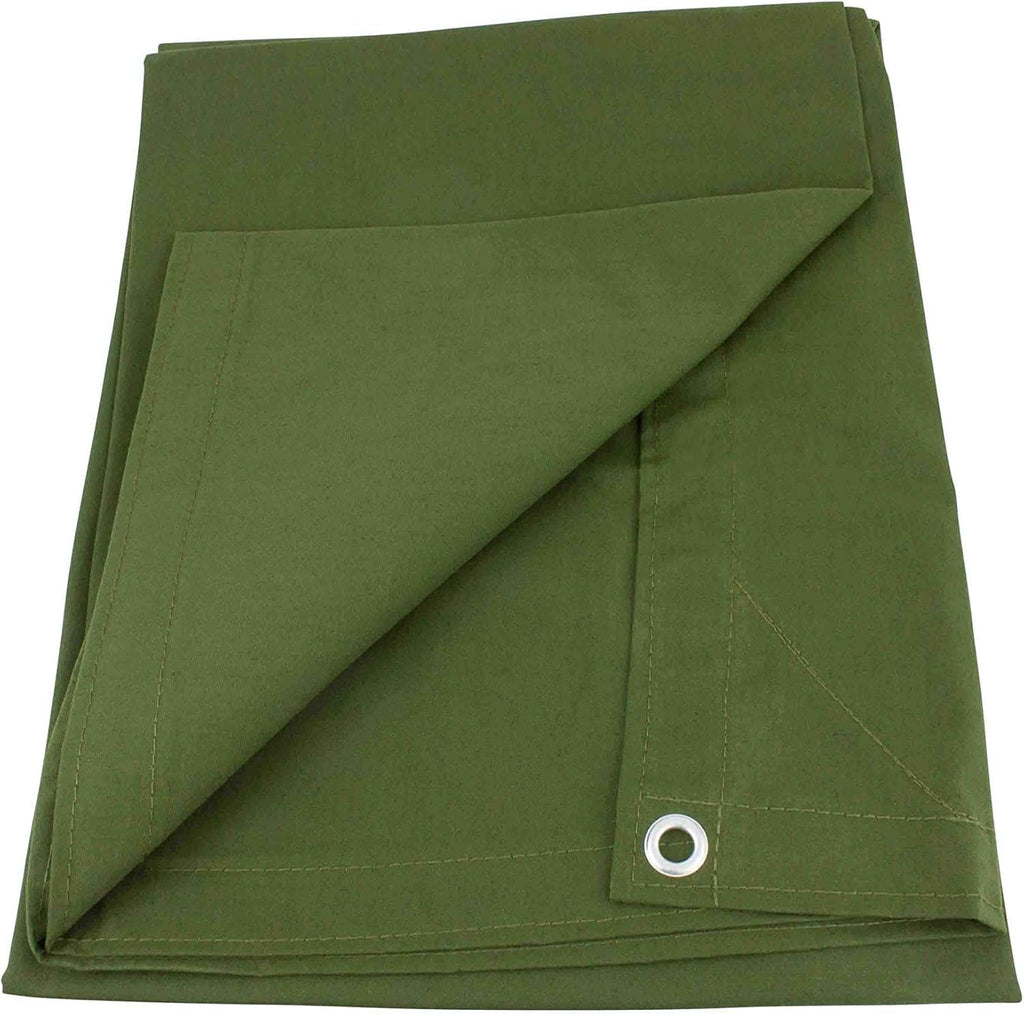 Green Canvas Tarp 12oz Water Resistant 12' x 16' B208085