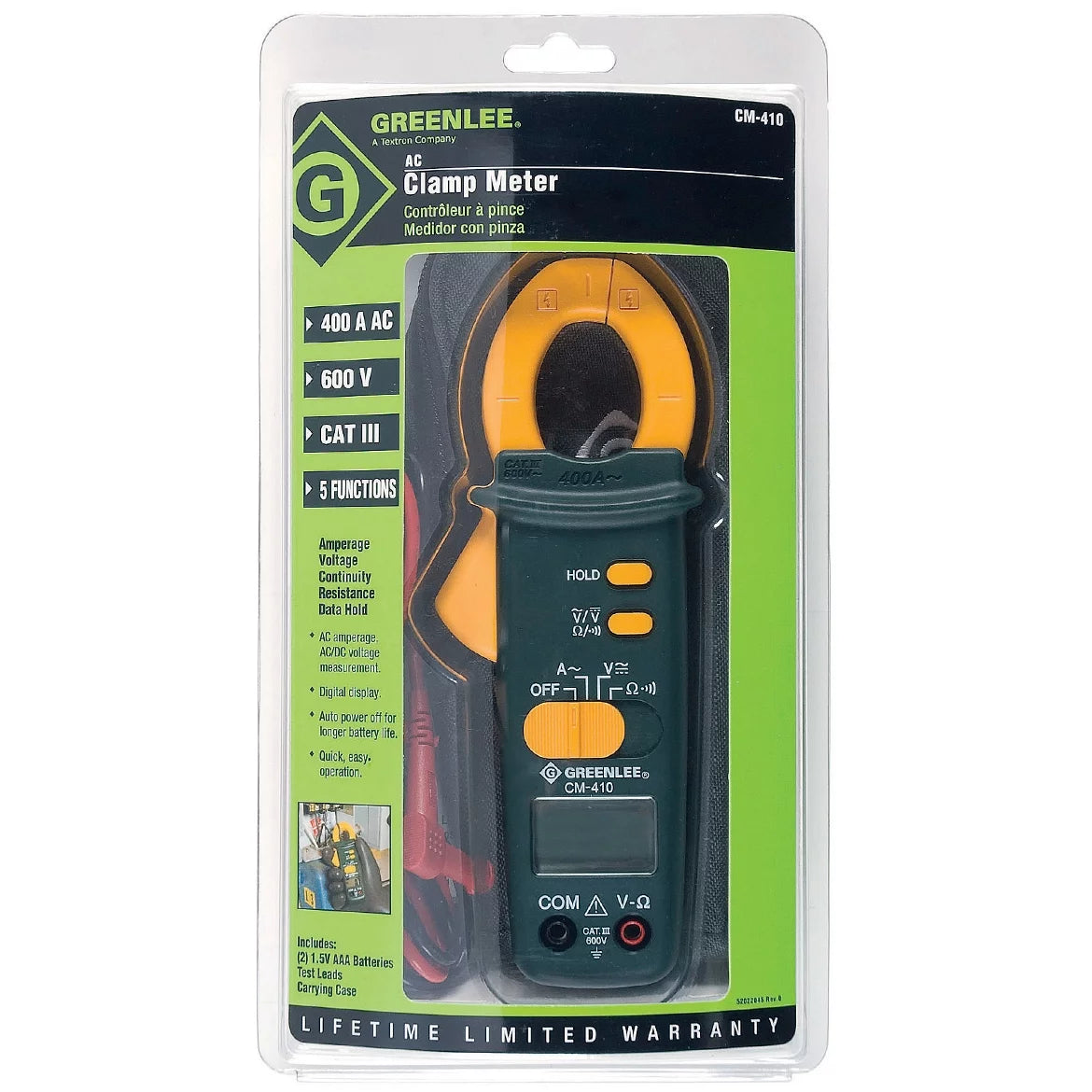 400-Amp AC Clamp-On Meter W538950