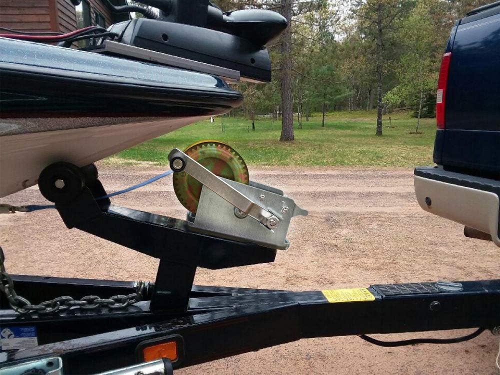 3200lbs Heavy Duty Hand Crank Winch with 32ft Strap, Pack of 2 U26741
