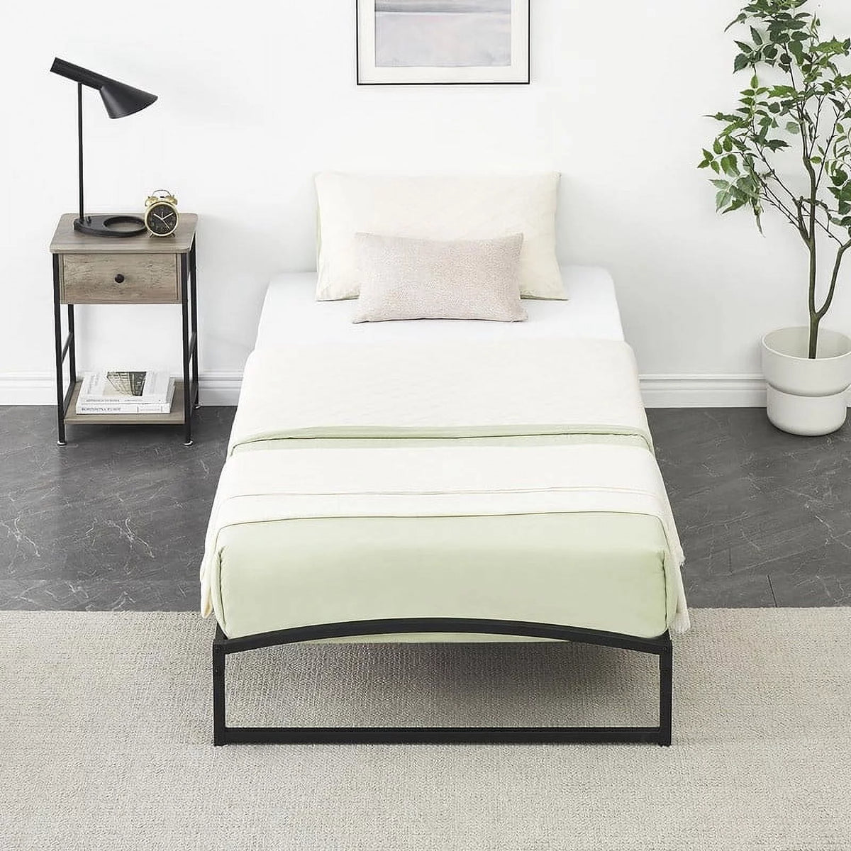10 Inch Metal Twin Size Platform Bed Frame L646