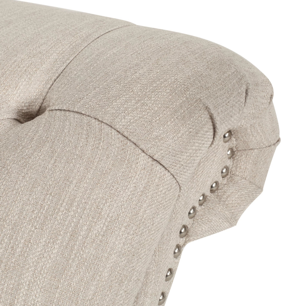 Beige Button Tufted Chaise Lounge Q126143