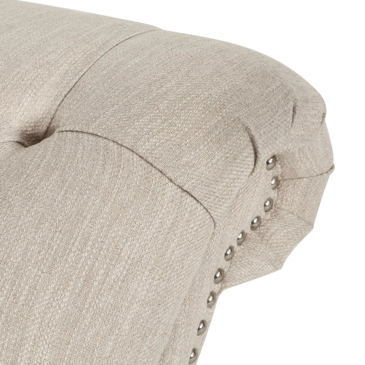 Beige Button Tufted Chaise Lounge Q126143