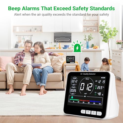 14 in 1 Air Quality Monitor with Beep Alarm T702