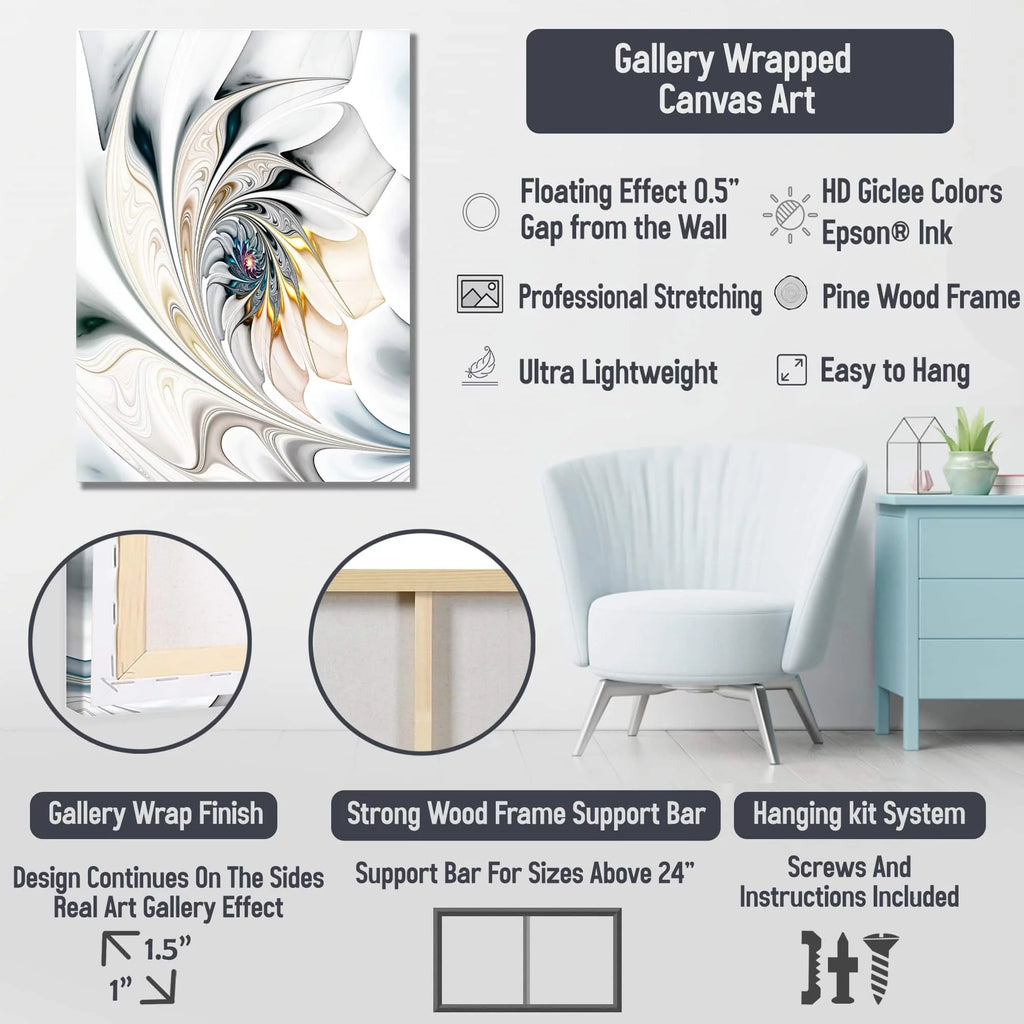 Floral Lily Canvas Wall Art 32 in. wide x 16 in. high U953577