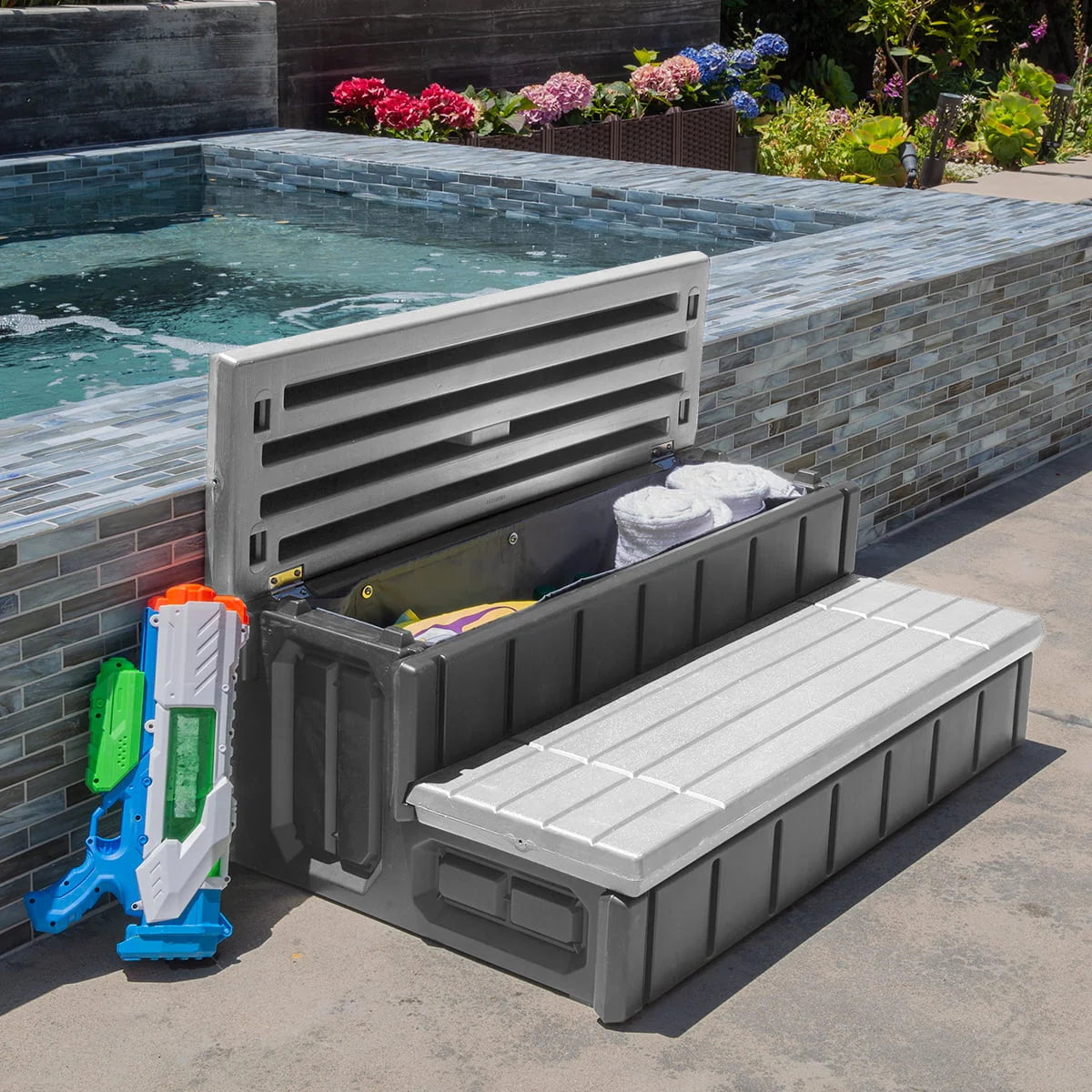 36 Spa Step Hot Tub and Spa 2-Step Storage Compartment U198