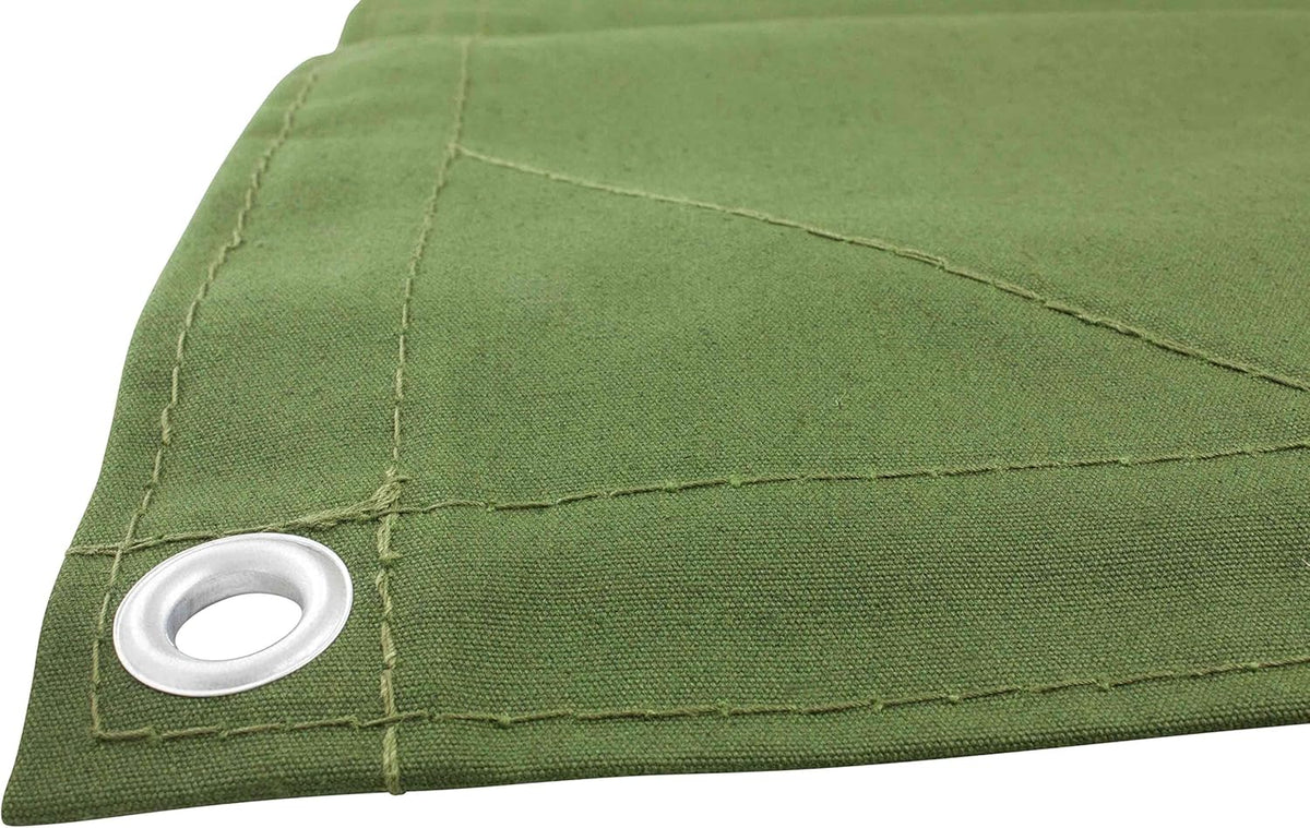 Green Canvas Tarp 12oz Water Resistant 12' x 16' B208085
