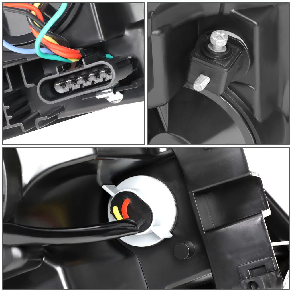 Black Housing Clear Corner Headlight Assembly Q7717
