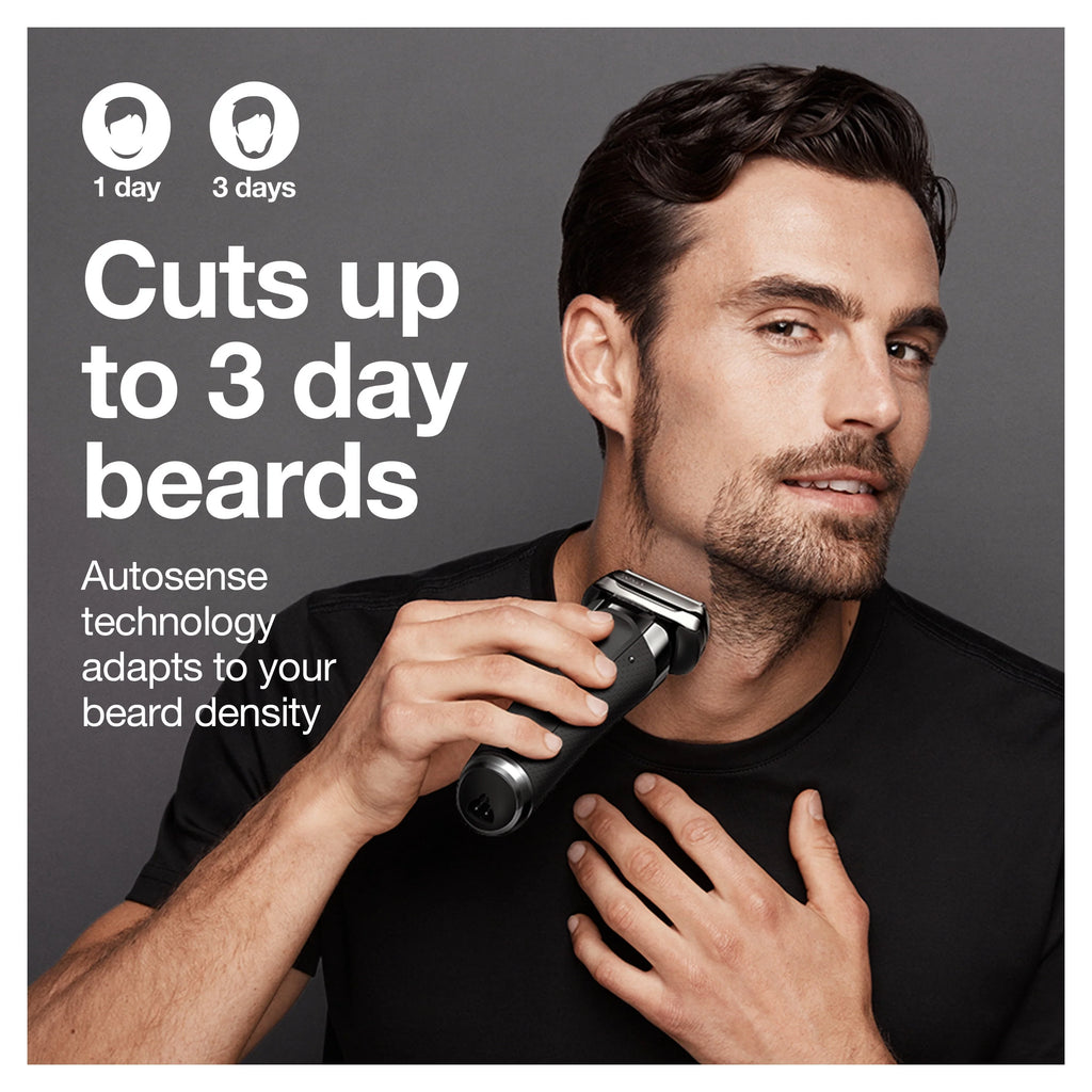 Wet Dry Rechargeable Electric Shaver with Clean Station B826
