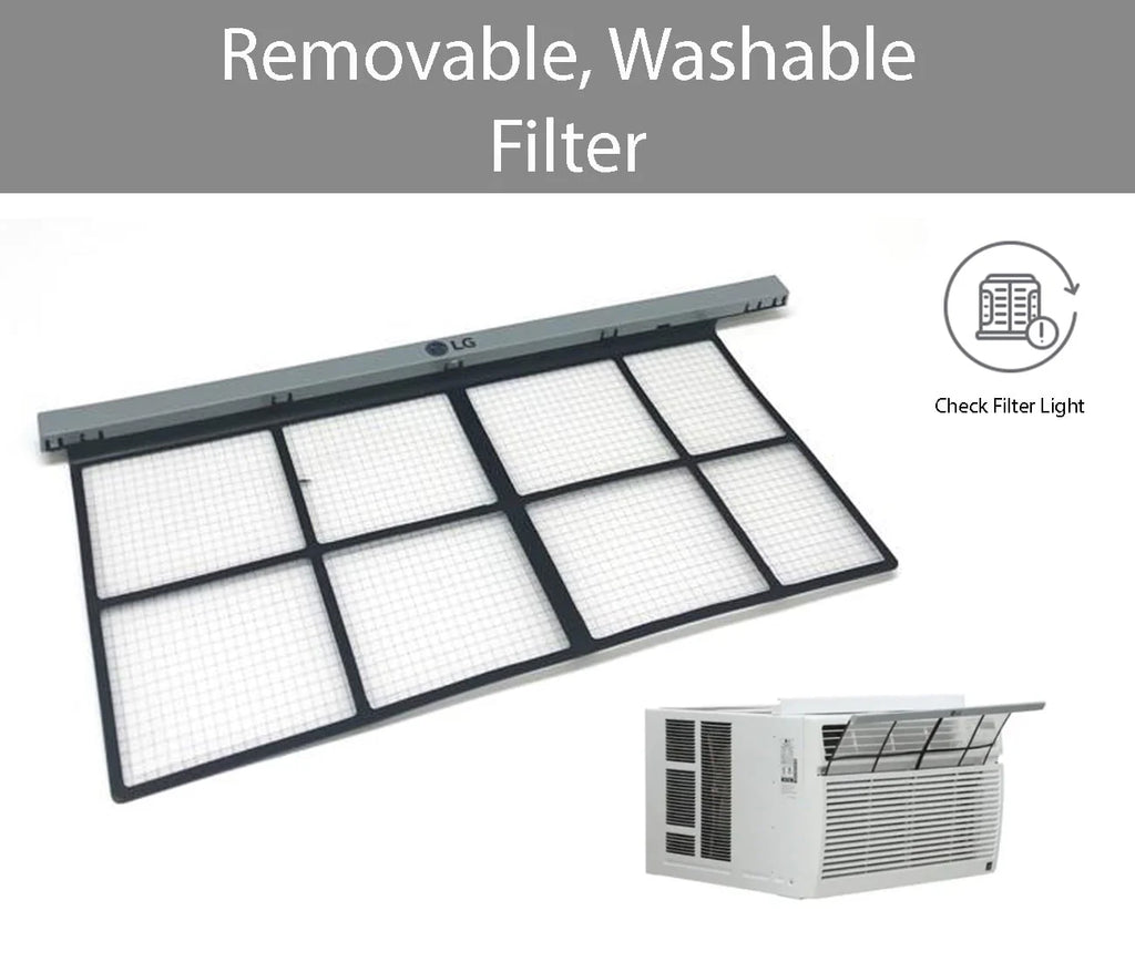 8,000 BTU Window-Mounted Air Conditioner with Remote Control I290434