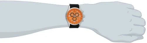 Men's Mauler Watch Black Silicone Strap White Dial V96149