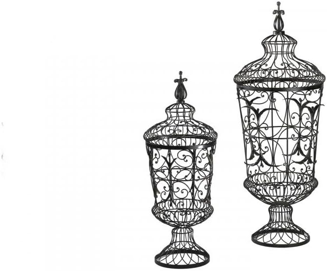 2 Piece Brocade Urns B777373
