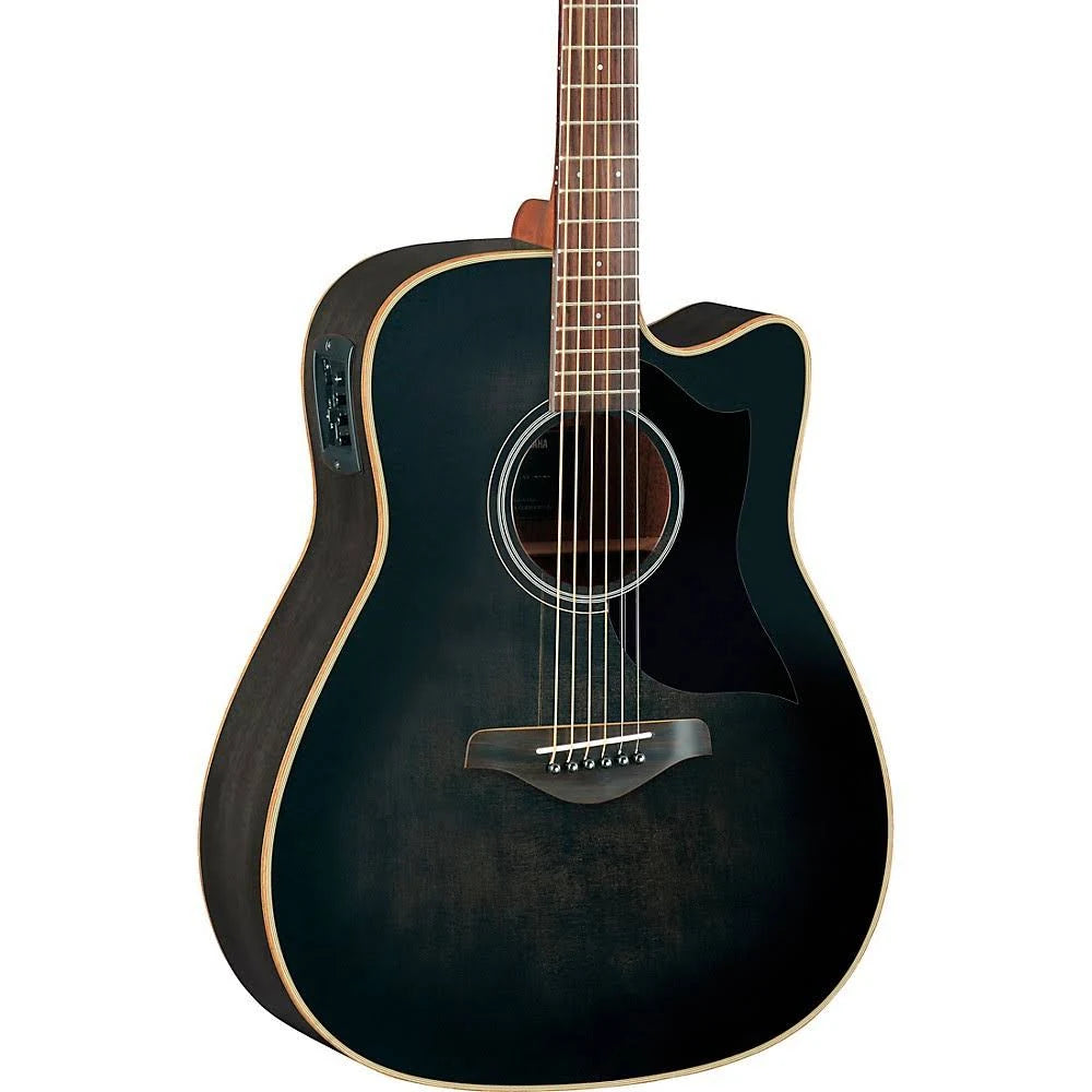 Transparent Black Acoustic-Electric Guitar Q259249