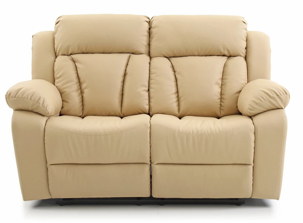 Beige Reclining Loveseat B6951