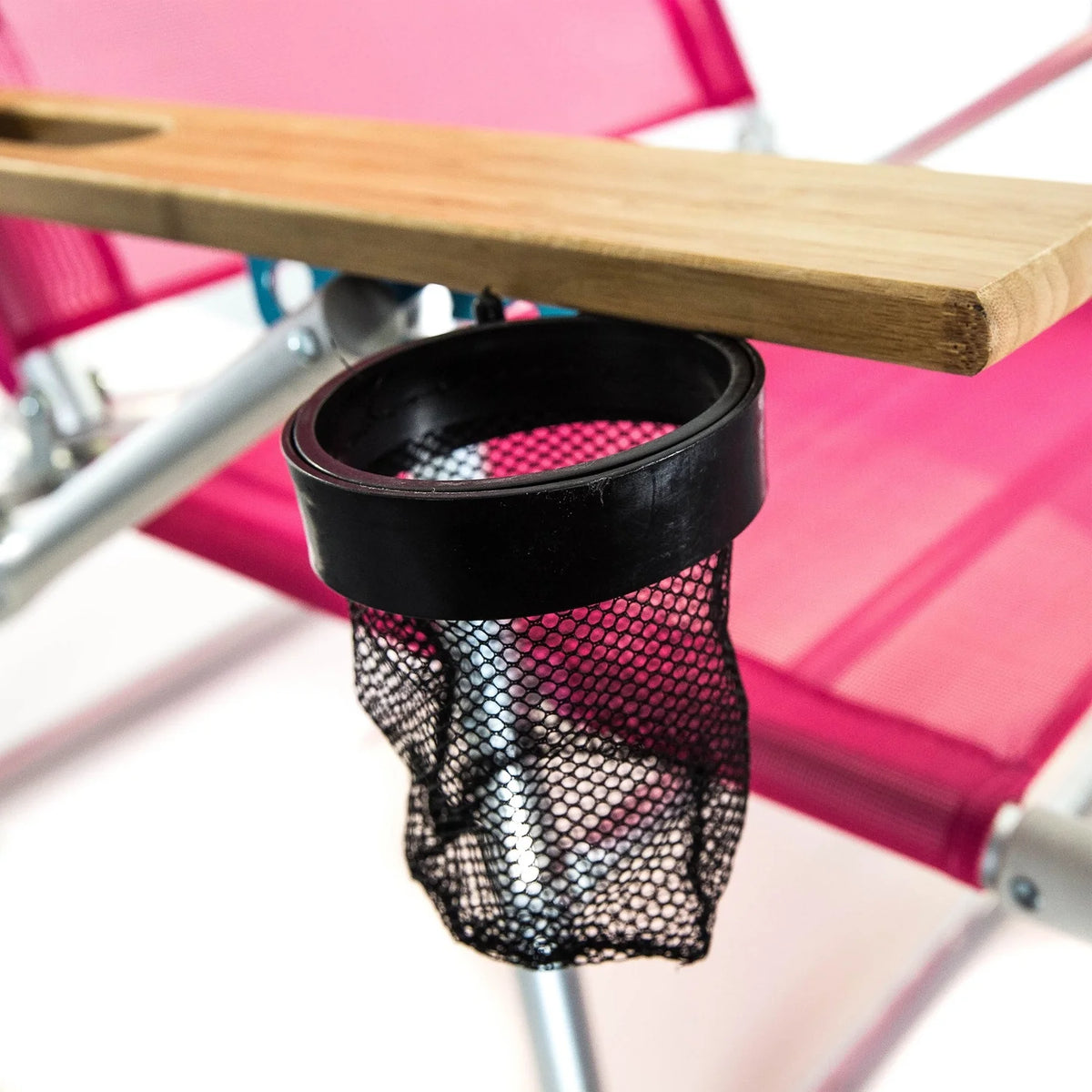 Light Aluminum Multi-Position Reclining Beach Chair, Pink 2 Pack Y15735