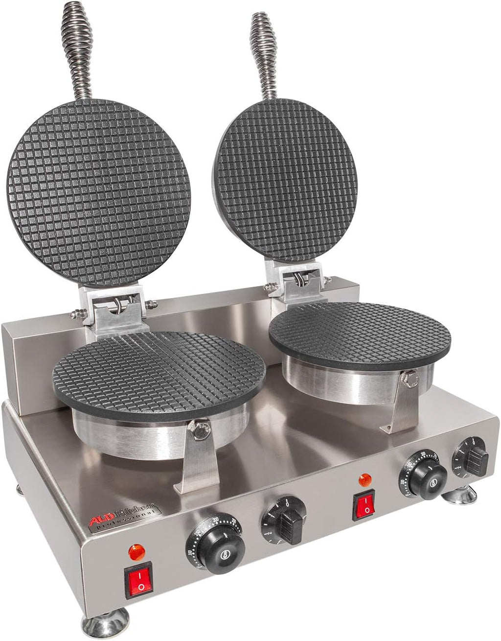 Stainless Steel 2-Head Waffle Cone Maker I219