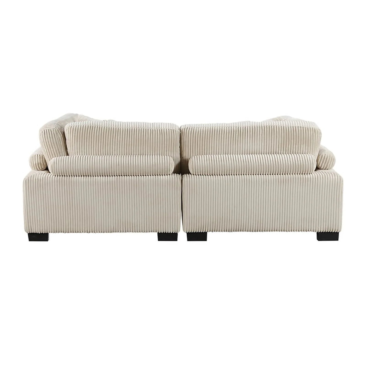 Beige Corduroy Loveseat R461