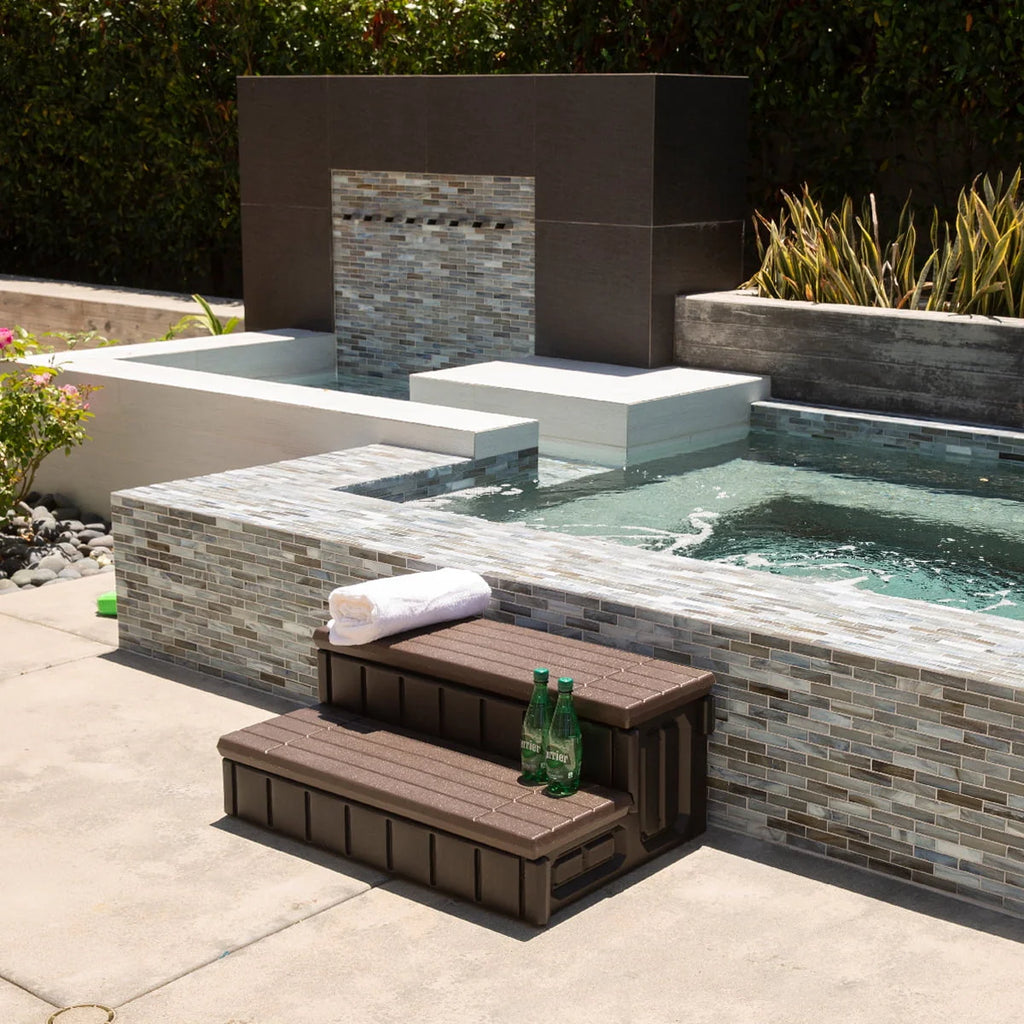 36 Spa Step Hot Tub and Spa 2-Step Storage Compartment U198