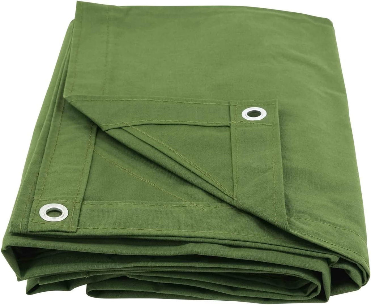 Green Canvas Tarp 12oz Water Resistant 12' x 16' B208085