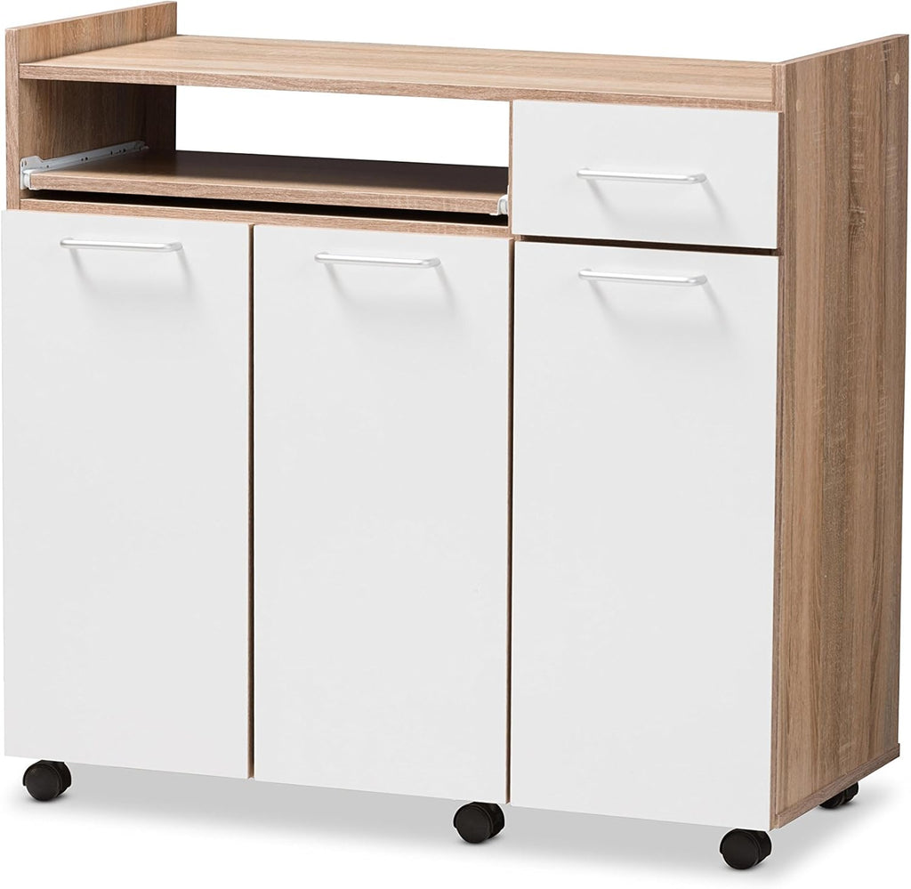 White/Oak Brown Kitchen Cabinet S671