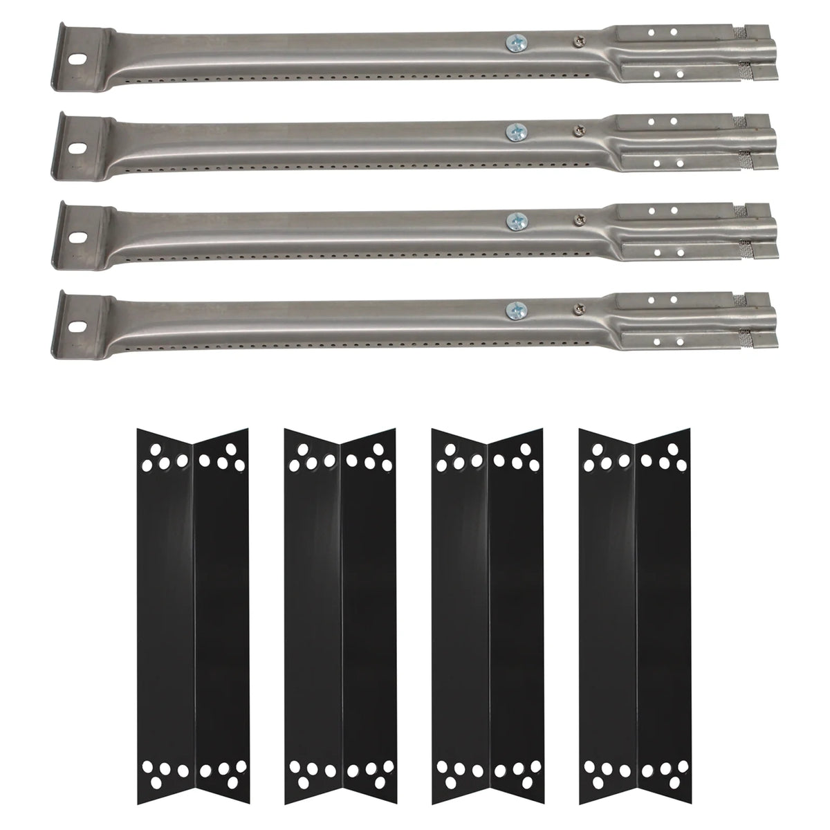 4-Pack Stainless Steel BBQ Gas Grill Tube Burner Replacement Parts F29831