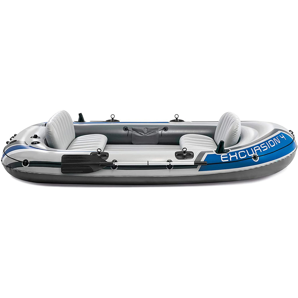 4 Person Inflatable Boat Set with 2 Oars B20986