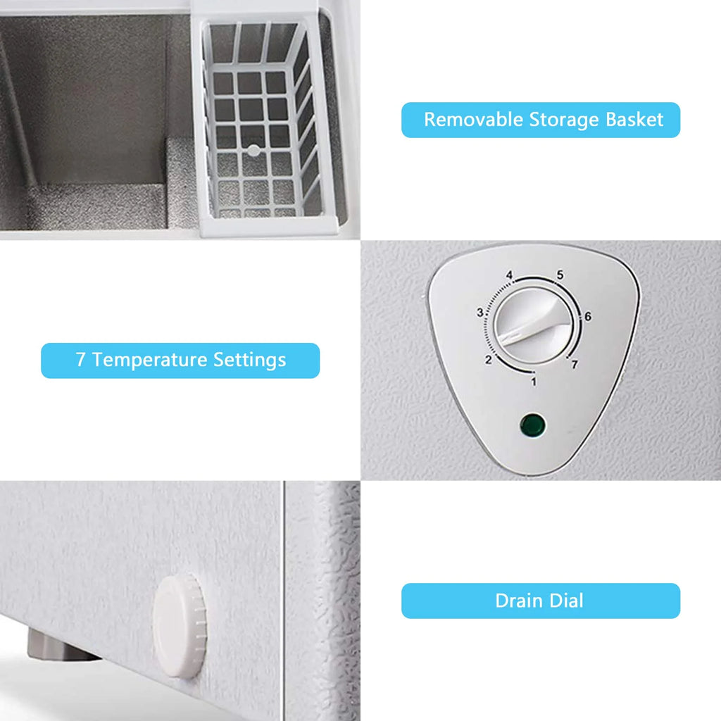 5.0 Cubic Chest Freezer with Removable Storage Basket H140400