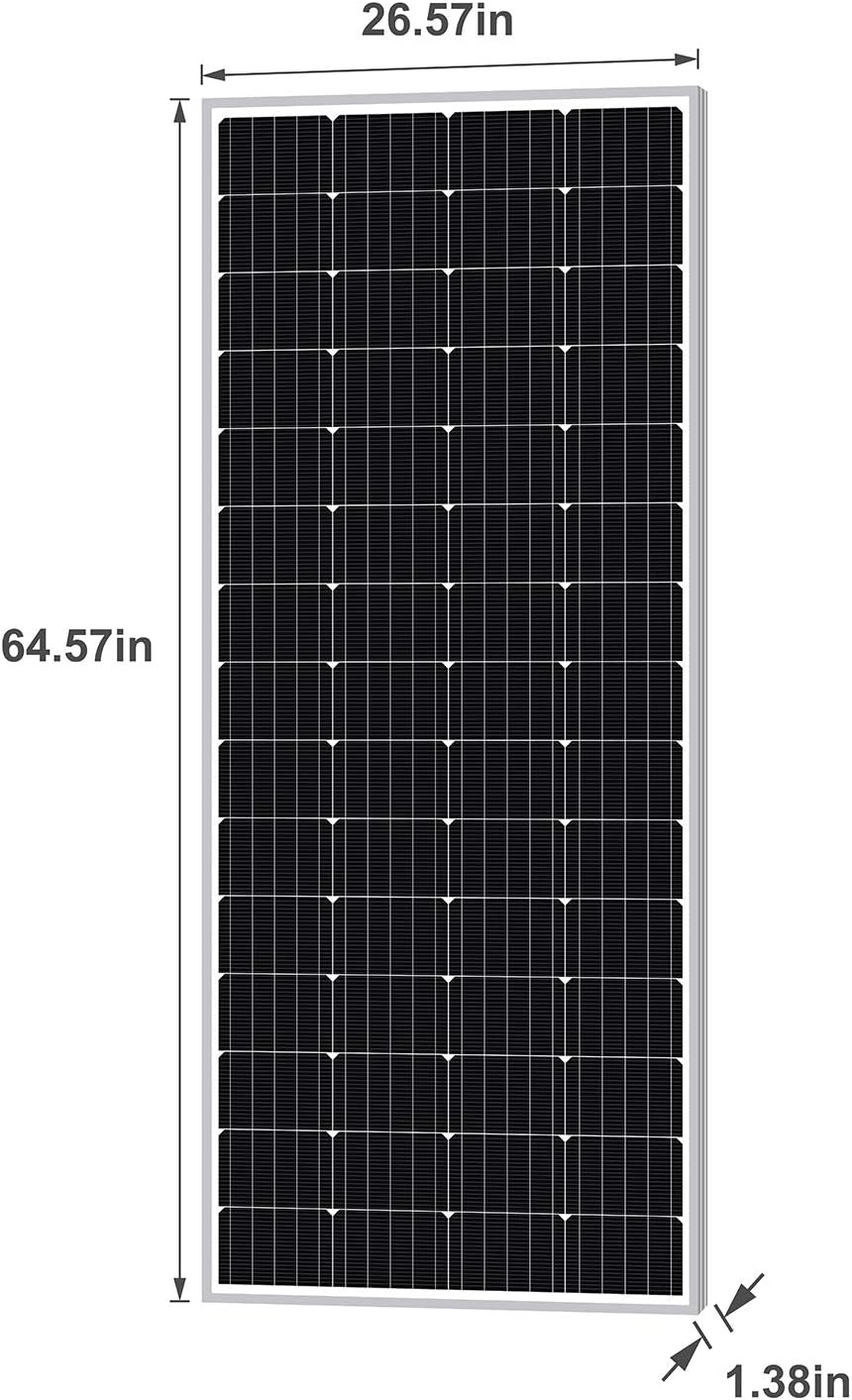 200W 12V Monocrystalline Solar Panel Z375