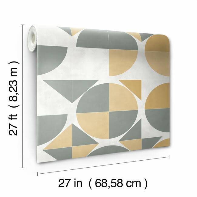 Yellow Radius Wallpaper Z6380