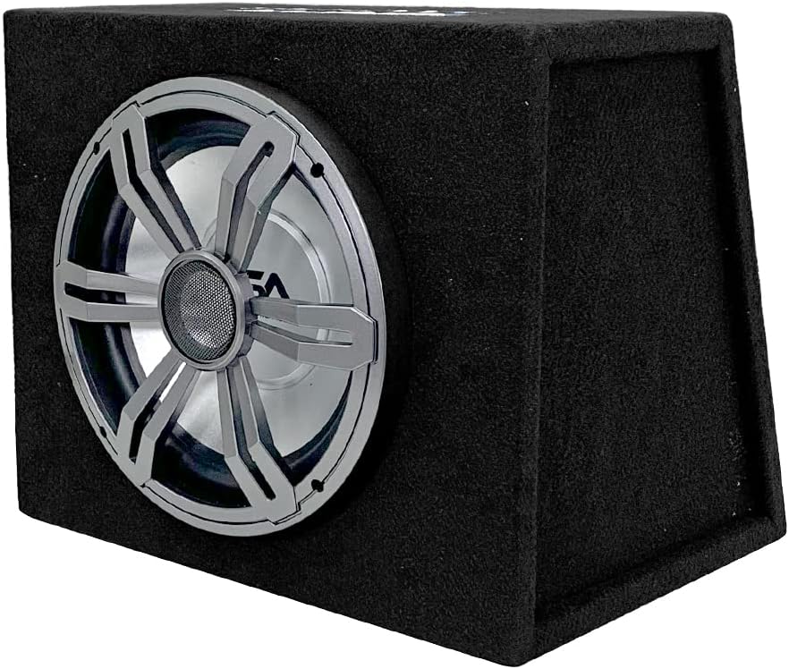 10 Inch 500 Watt Car Audio Subwoofer Enclosure with RGB Illumination E21540