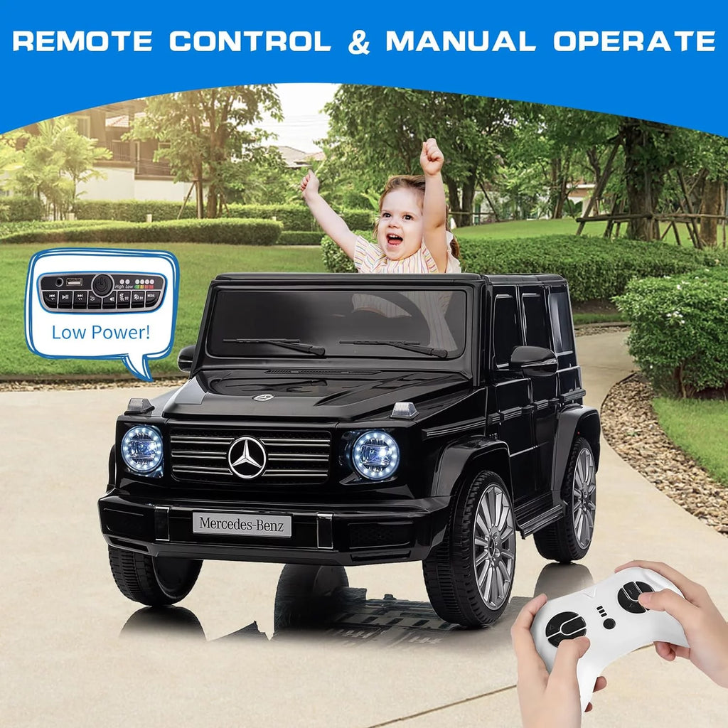 24v Battery Powered Toy Electric Car with Remote, Black V52849
