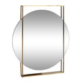 Wall Mirror, Brushed Brass X506414