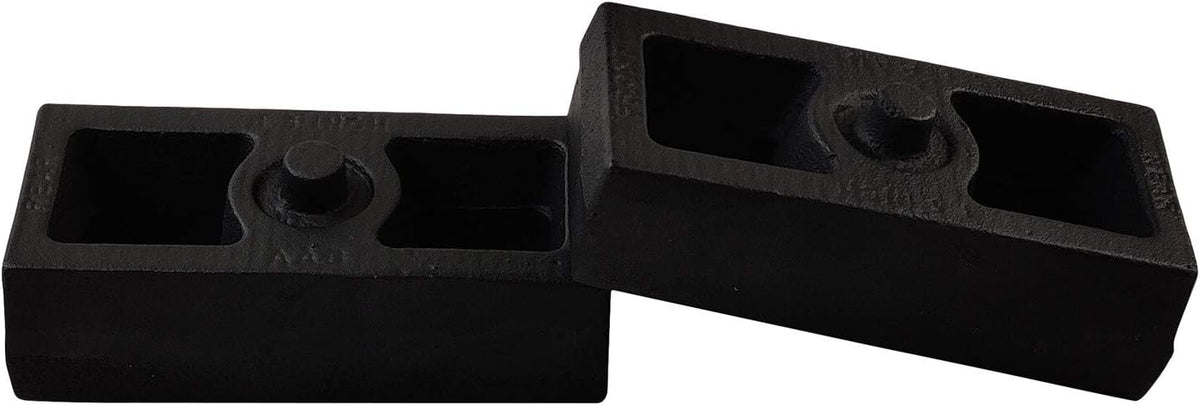2WD/ 4WD 1.5 Rear Suspension Lift Cast Iron Blocks with 10 Round Leaf Spring Axle U Bolts H324057