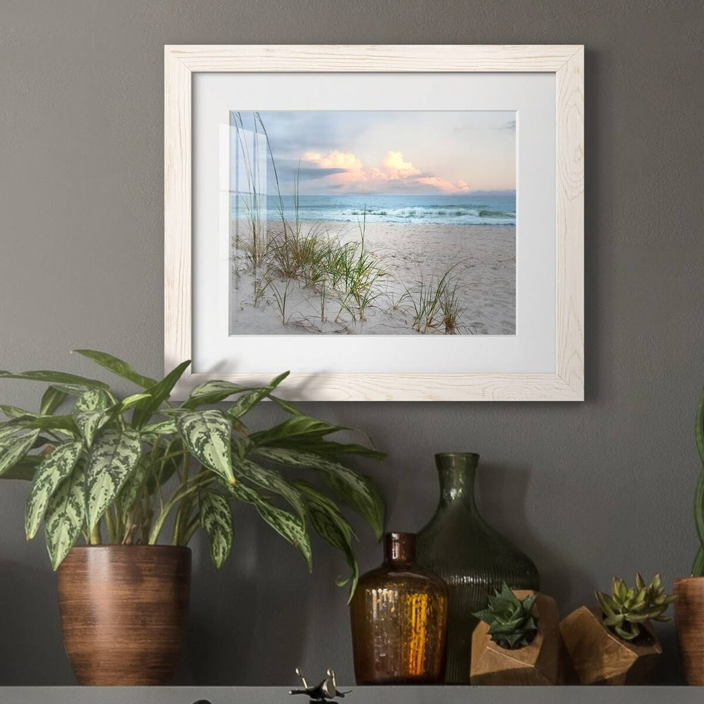 White Framed Print B897