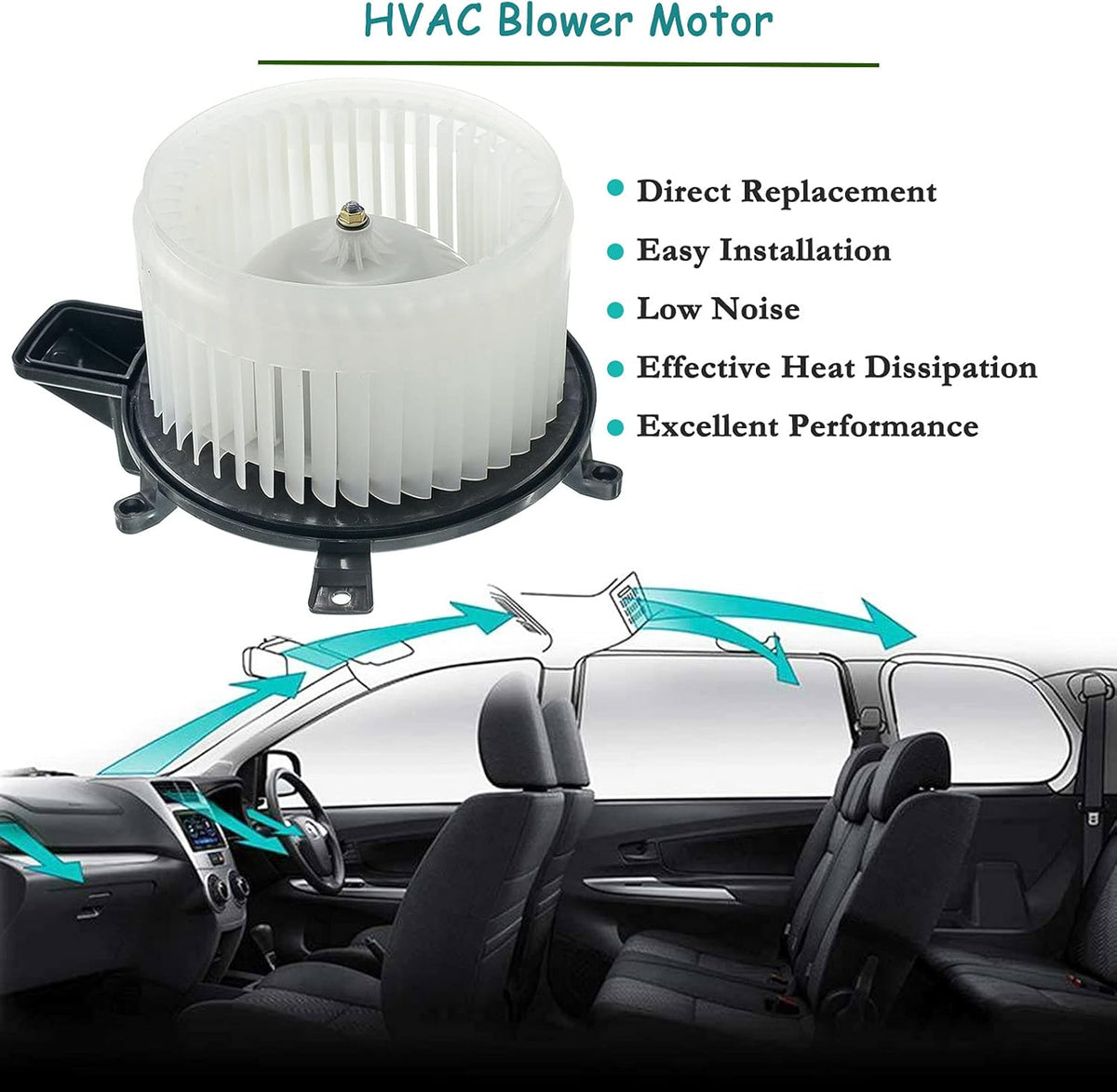 A/C Heater Blower Motor Assembly R9338