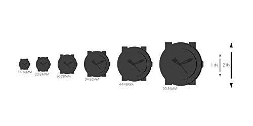 Men's Mauler Watch Black Silicone Strap White Dial V96149