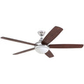 52 inch Chrome Ceiling Fan with Remote Z82964