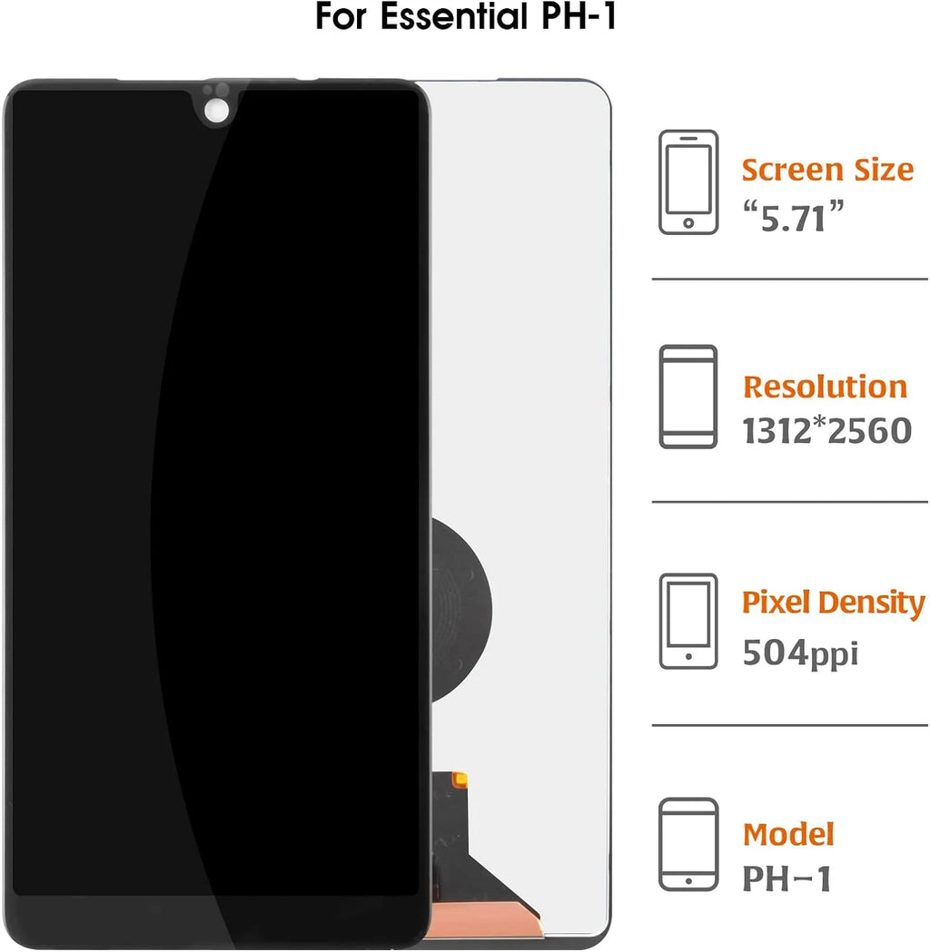 Black 5.7 Inch LCD Display Screen Replacement with Tools Y8428