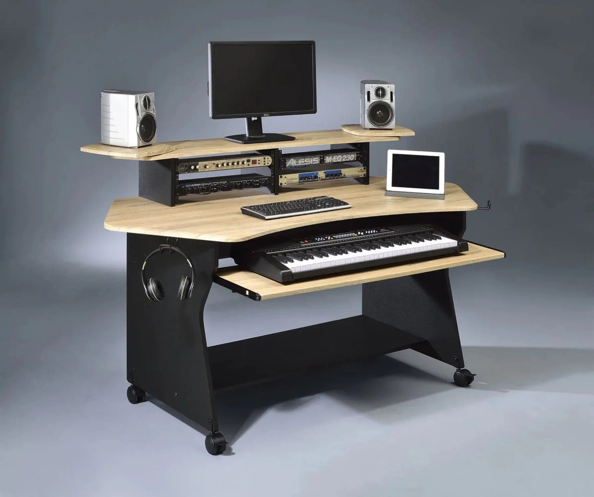 Music Recording Studio Desk Workstation with 2 x 4U Rack B27439
